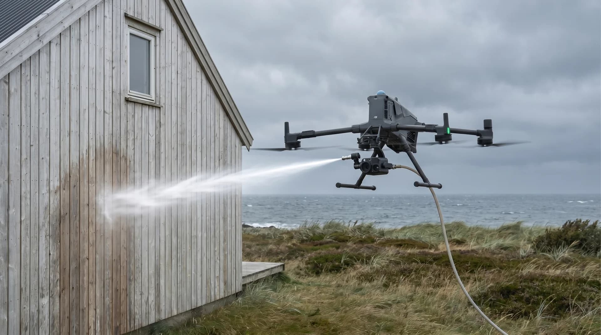 Kraftvask av hus på kysten: slik takler du salt, alger og slitasje på Vestlandet