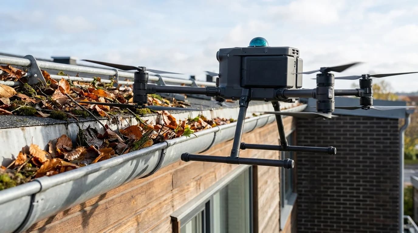 Takrennrens på borettslag med dronebasert inspeksjon
