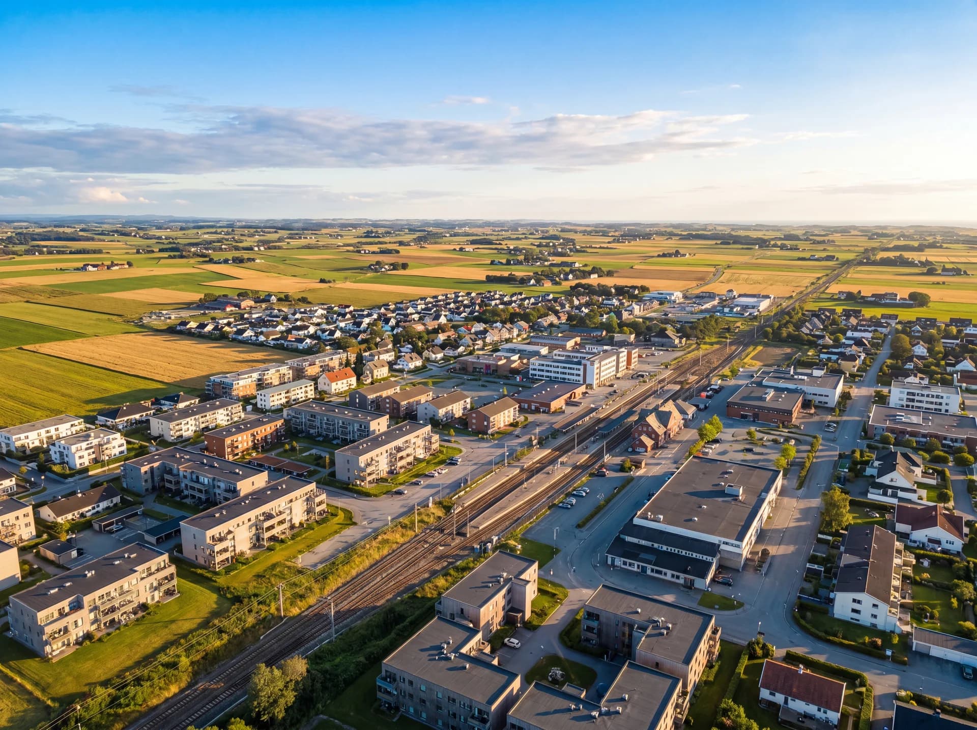 Fasadevask og vindusvask med drone i Bryne