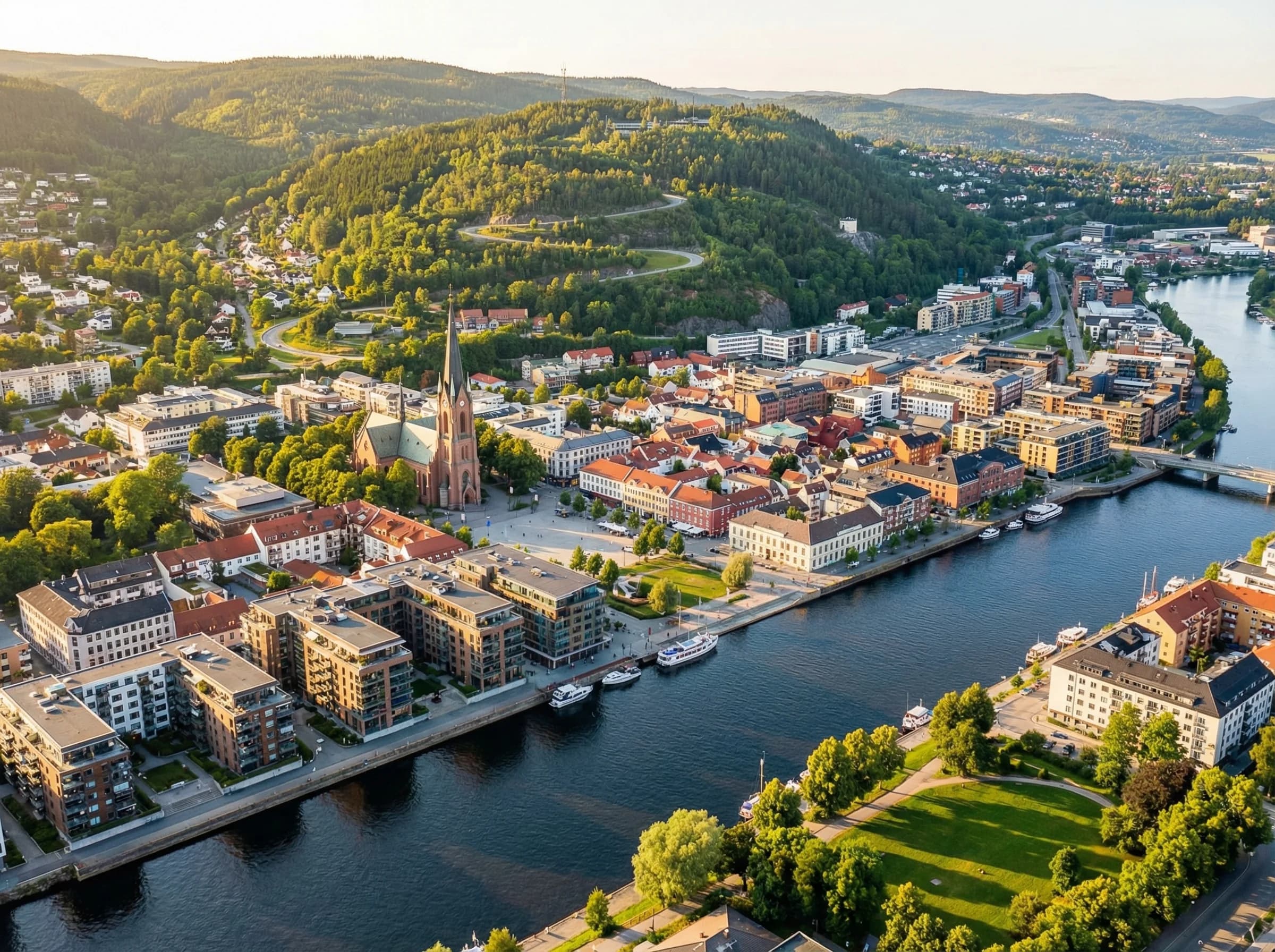 Fasadevask i Drammen