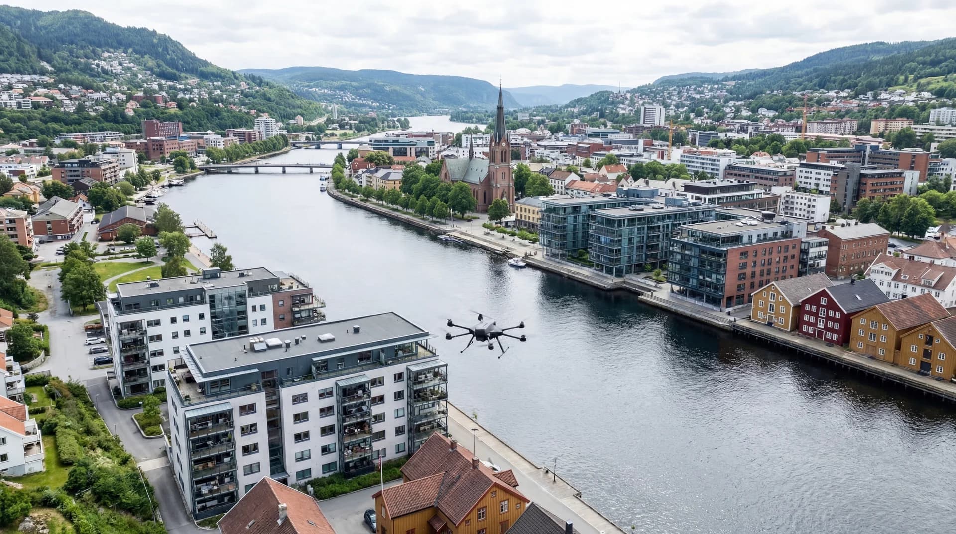 Dronevasking i Viken