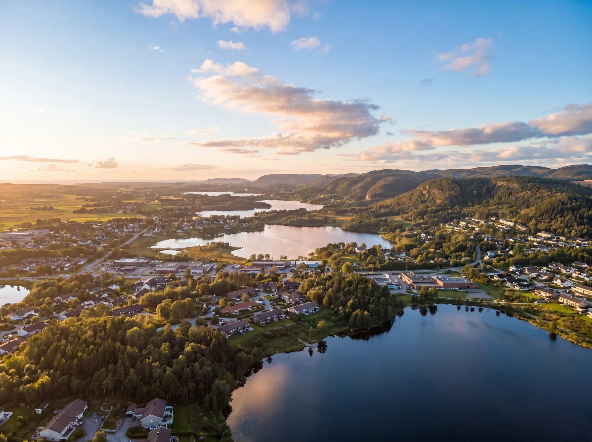 Fasadevask og vindusvask med drone i Gjesdal