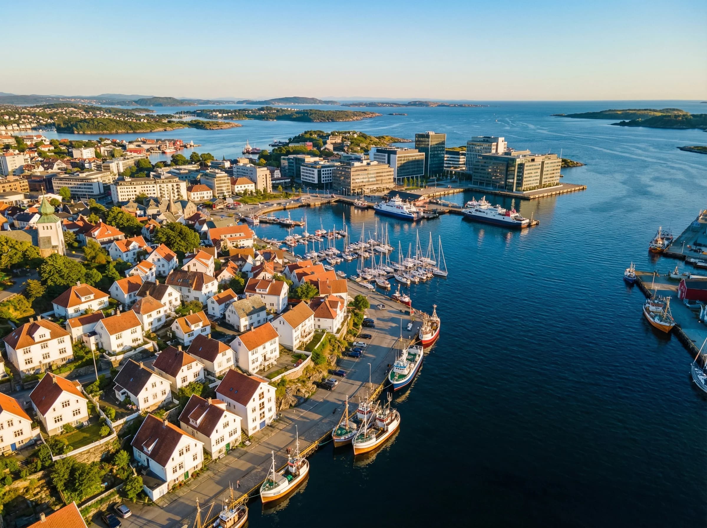Fasadevask og vindusvask med drone i Stavanger