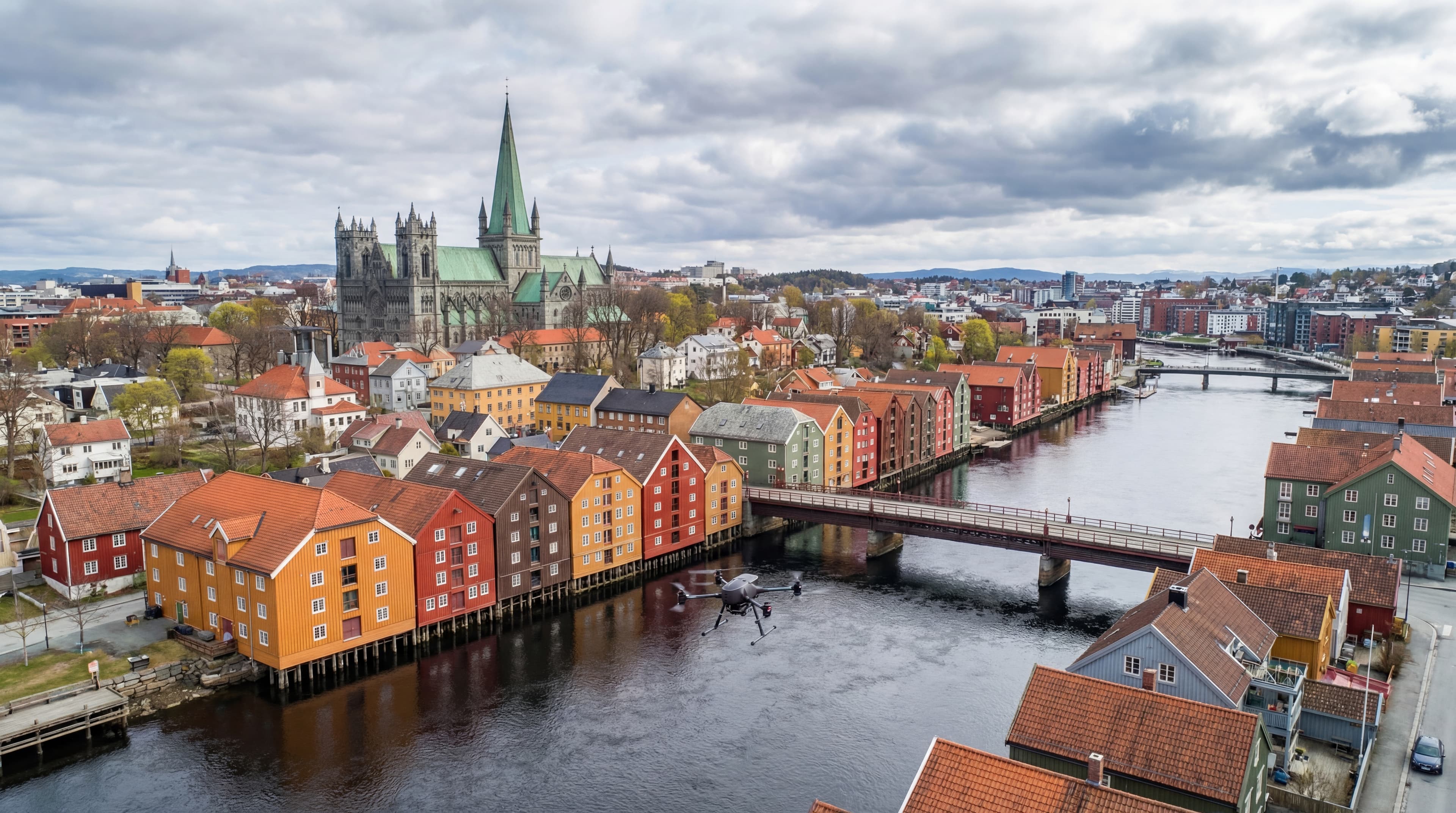 Dronevasking i Trøndelag