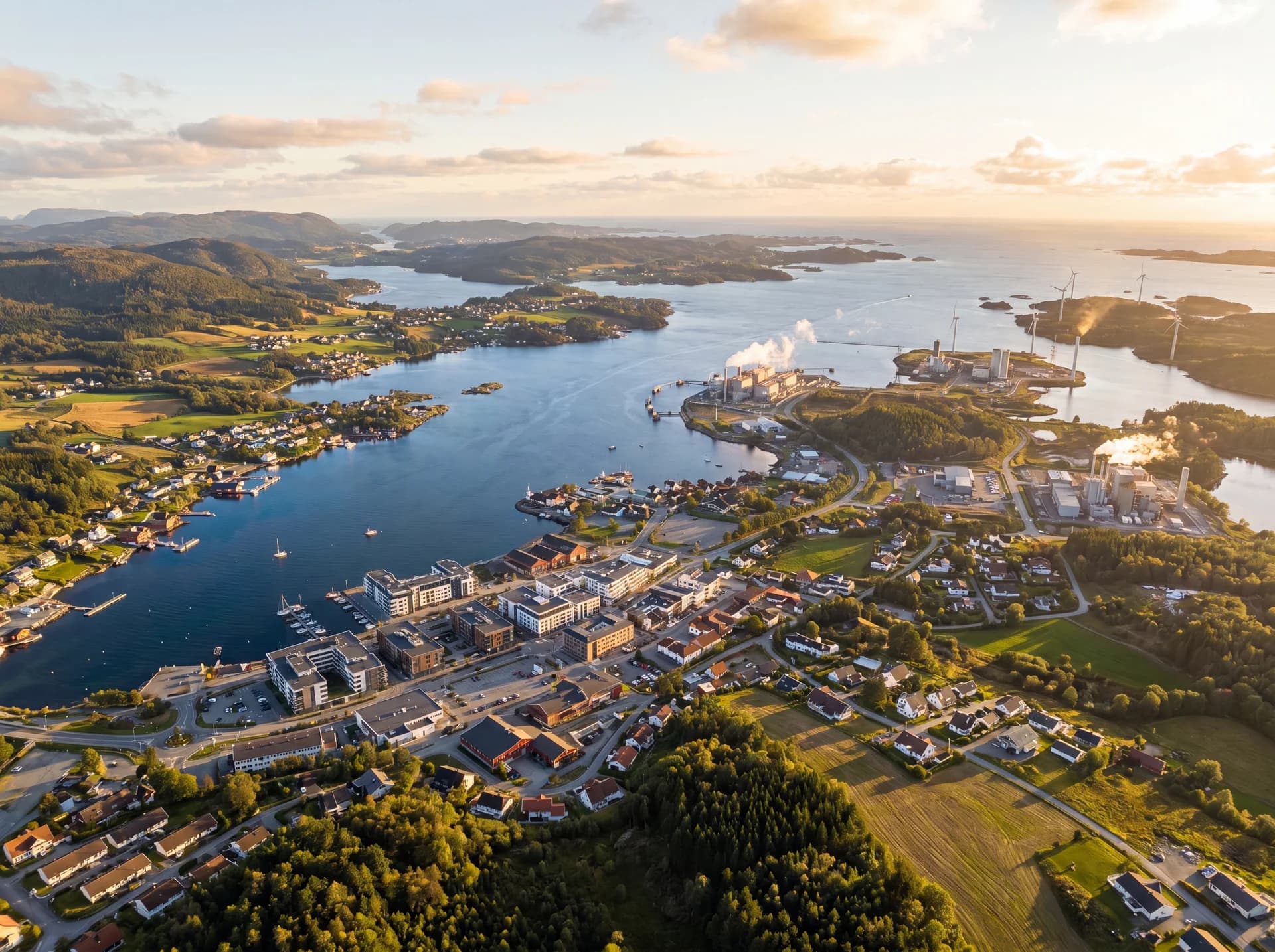 Fasadevask og vindusvask med drone i Tysvær