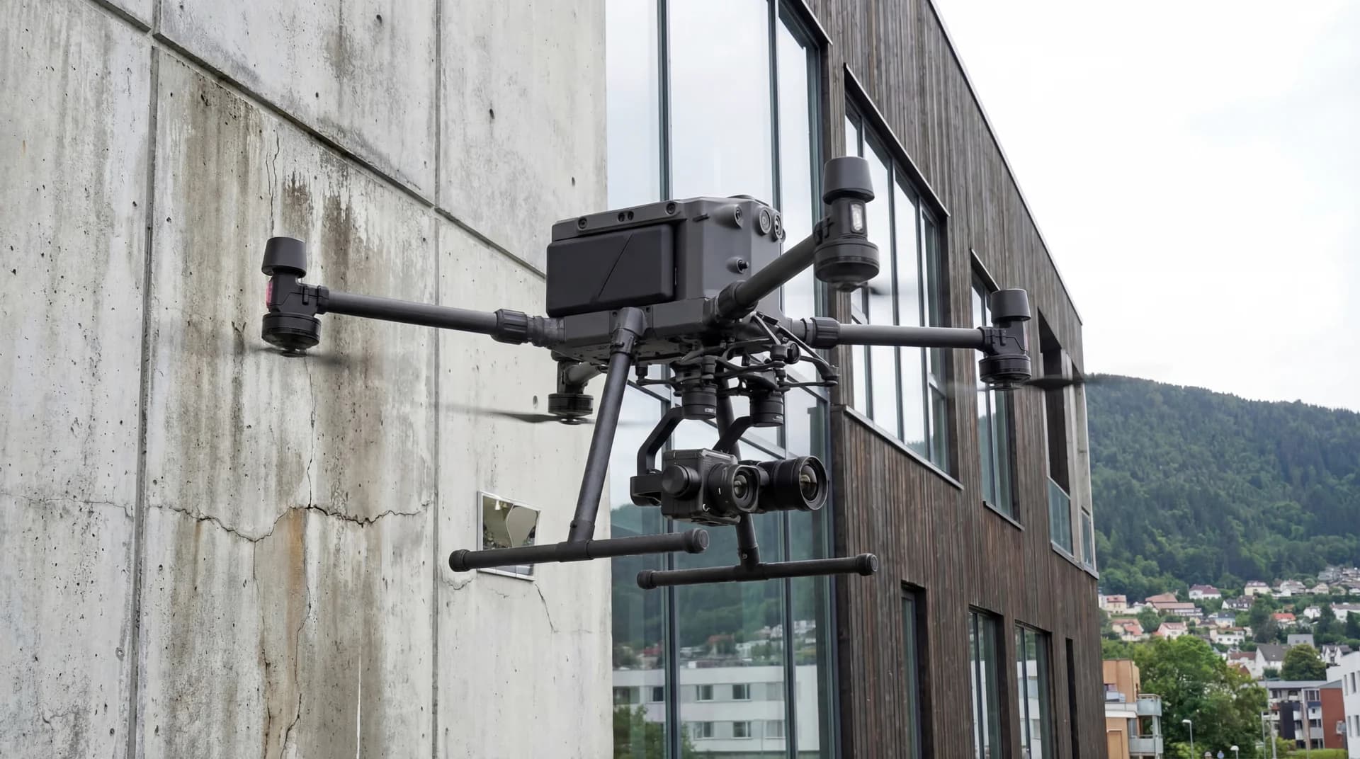 Droneinspeksjon i Elverum