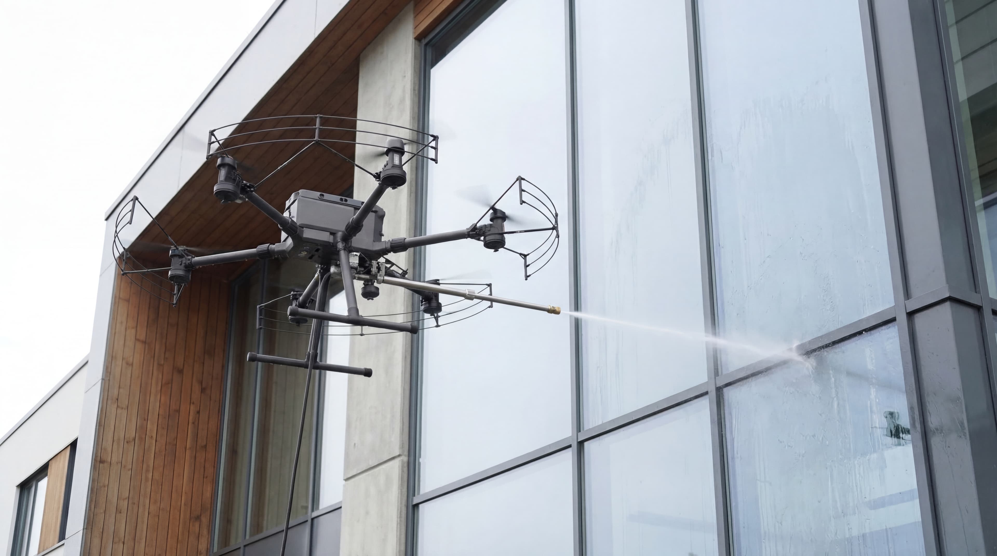 Vindusvasking med drone – uten stillas